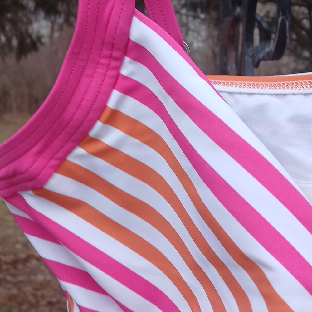 New with Tags - Lands' End Women's Underwire Sweetheart Tankini Swim Top Sz 10 - Picture 4 of 8